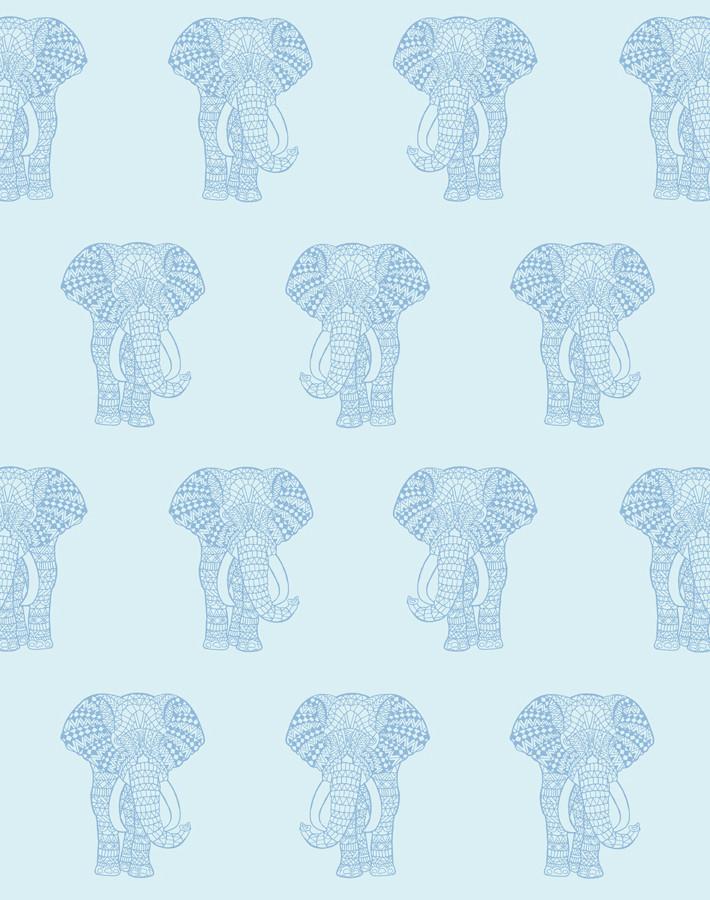 'Raja The Elephant' Wallpaper by Wallshoppe - Sky