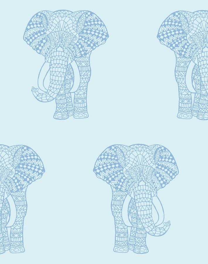 'Raja The Elephant' Wallpaper by Wallshoppe - Sky