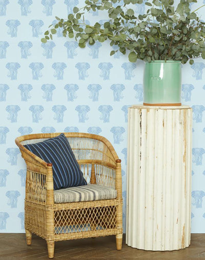 'Raja The Elephant' Wallpaper by Wallshoppe - Sky