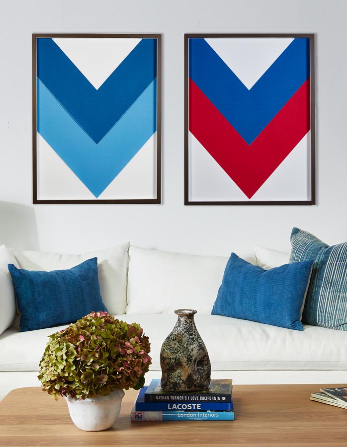 Artshoppe Red White and Blue Chevron