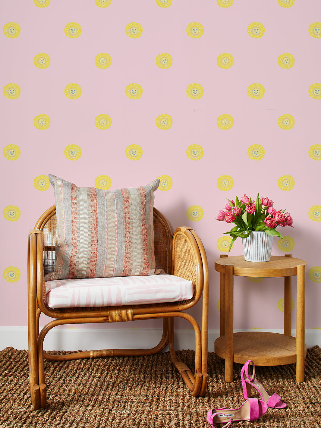 rising sun wallpaper by tea collection ballet slipper