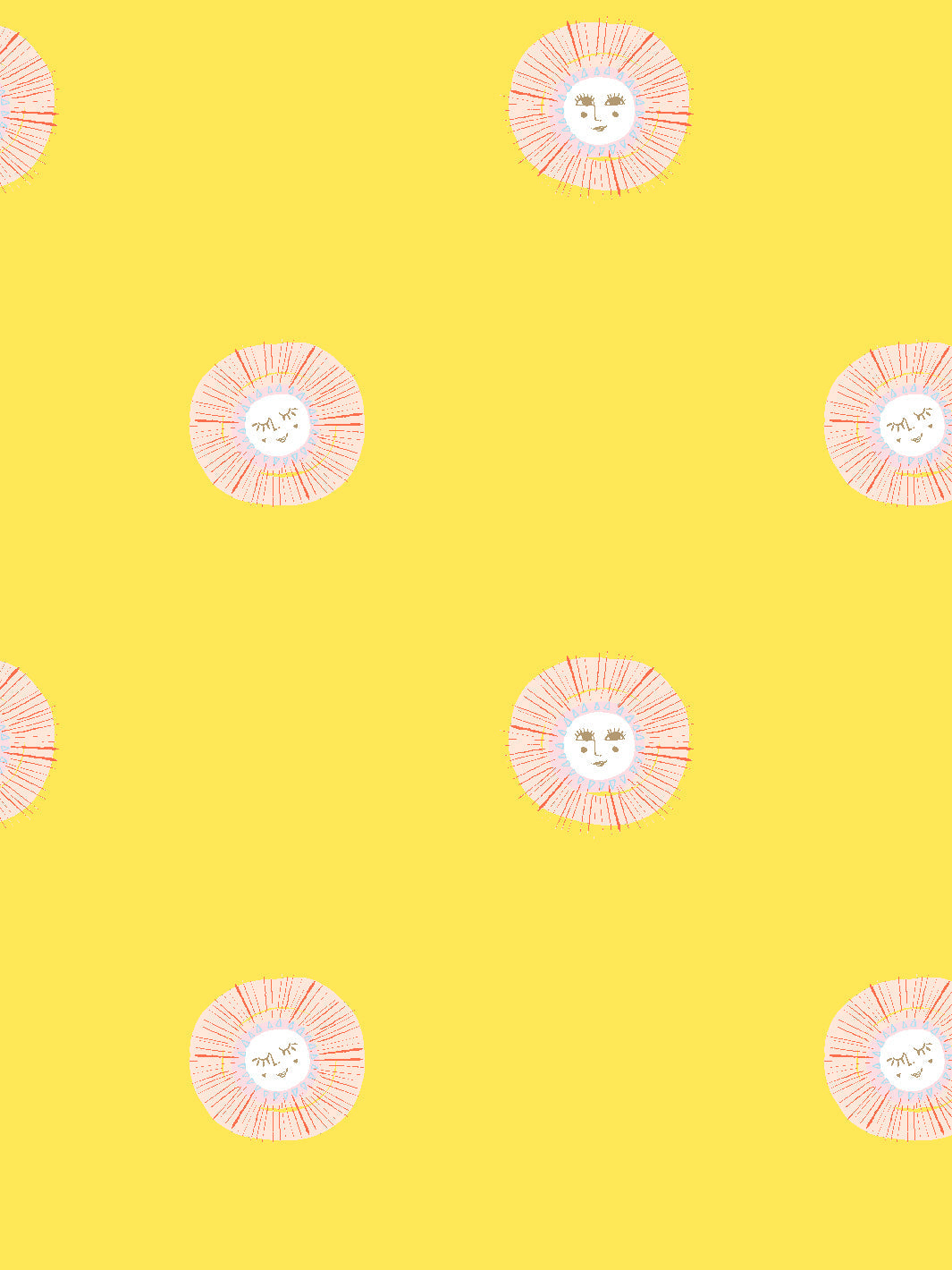 'Rising Sun' Wallpaper by Tea Collection - Daffodil