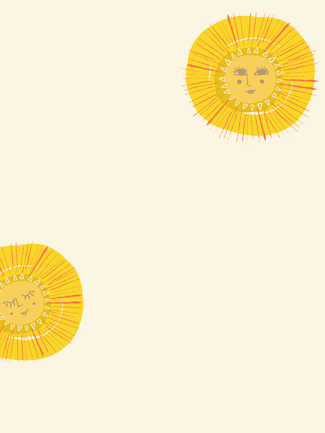 rising sun wallpaper by tea collection cream