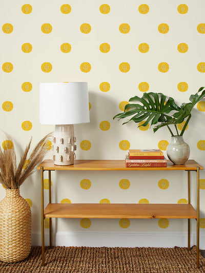rising sun wallpaper by tea collection cream