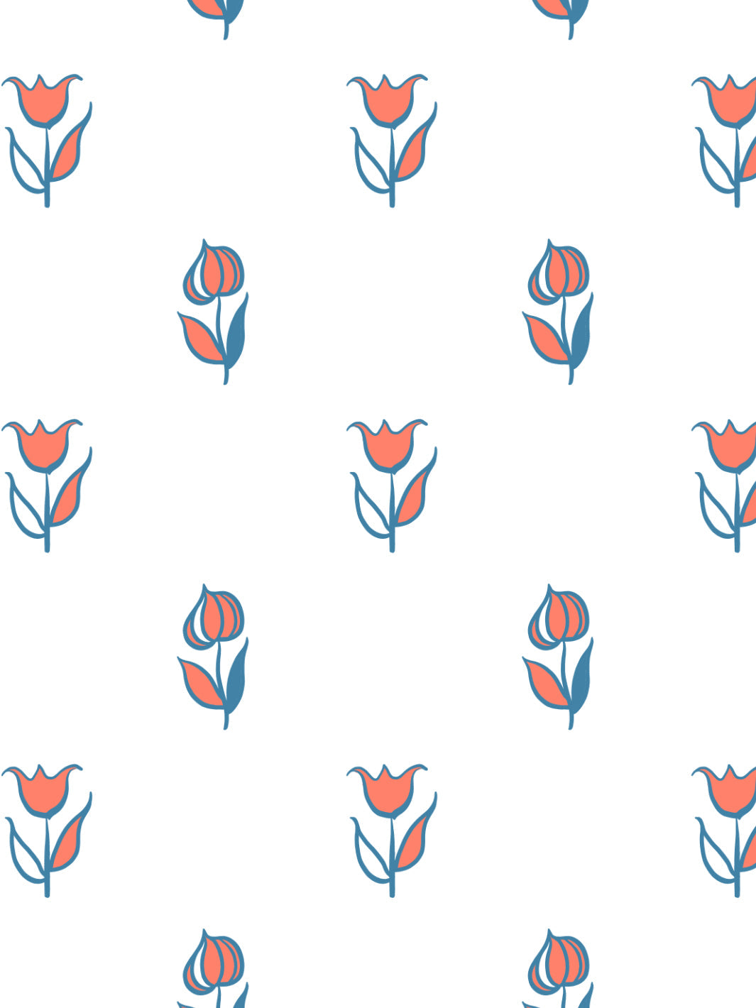 'Rita's Flowers' Wallpaper by Lingua Franca - Lapis Watermelon