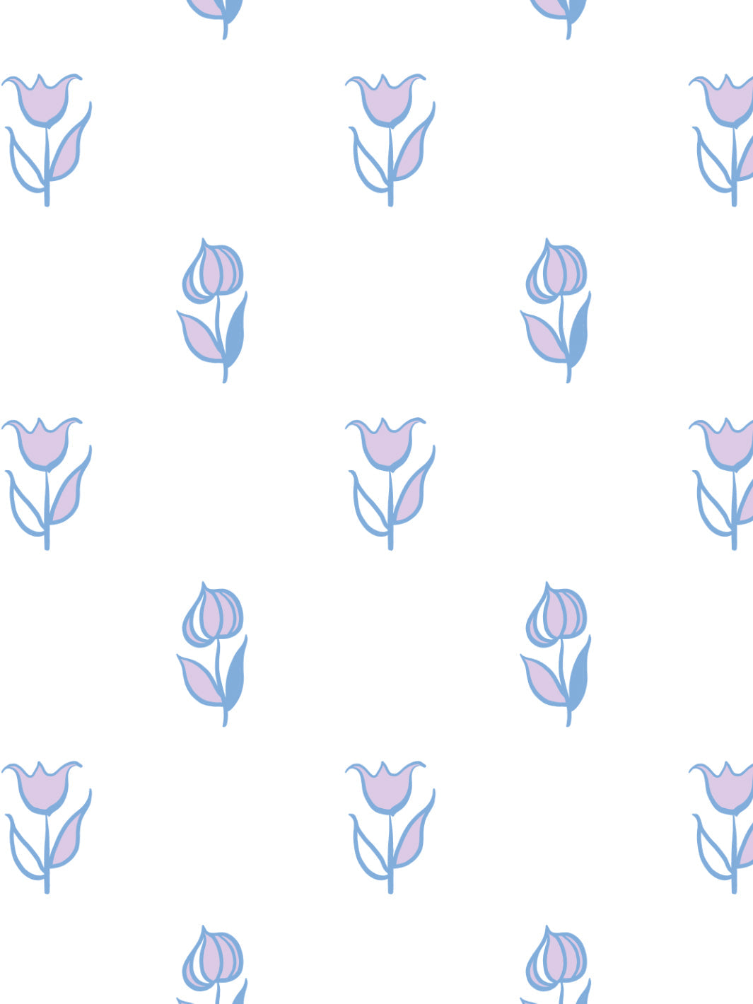 ritas flowers wallpaper by lingua franca lavender blue