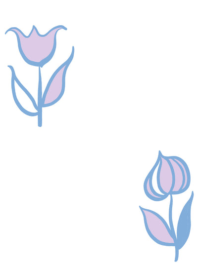 ritas flowers wallpaper by lingua franca lavender blue