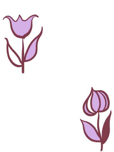 ritas flowers wallpaper by lingua franca maroon lilac