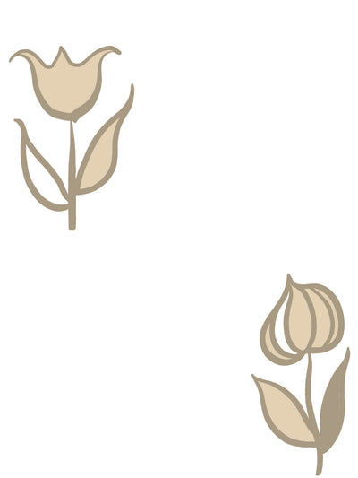 ritas flowers wallpaper by lingua franca oatmeal
