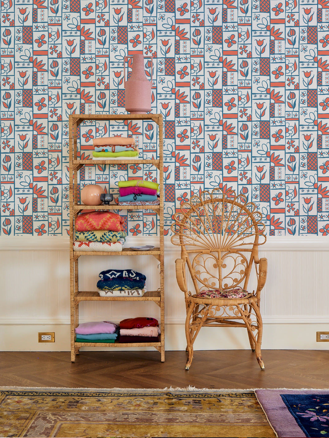 'Rita's Kitchen' Wallpaper by Lingua Franca - Lapis Watermelon