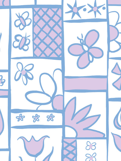 ritas kitchen wallpaper by lingua franca lavender blue