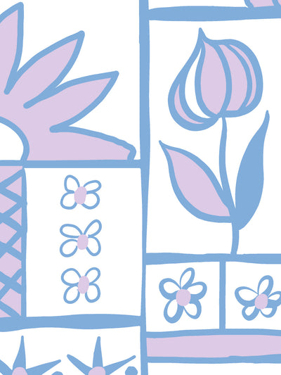 ritas kitchen wallpaper by lingua franca lavender blue