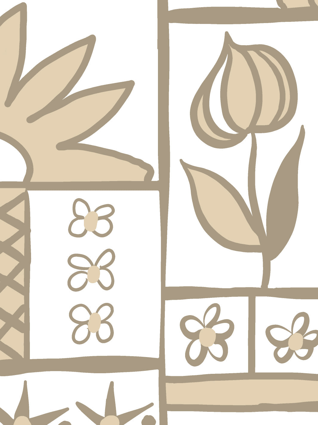 ritas kitchen wallpaper by lingua franca oatmeal