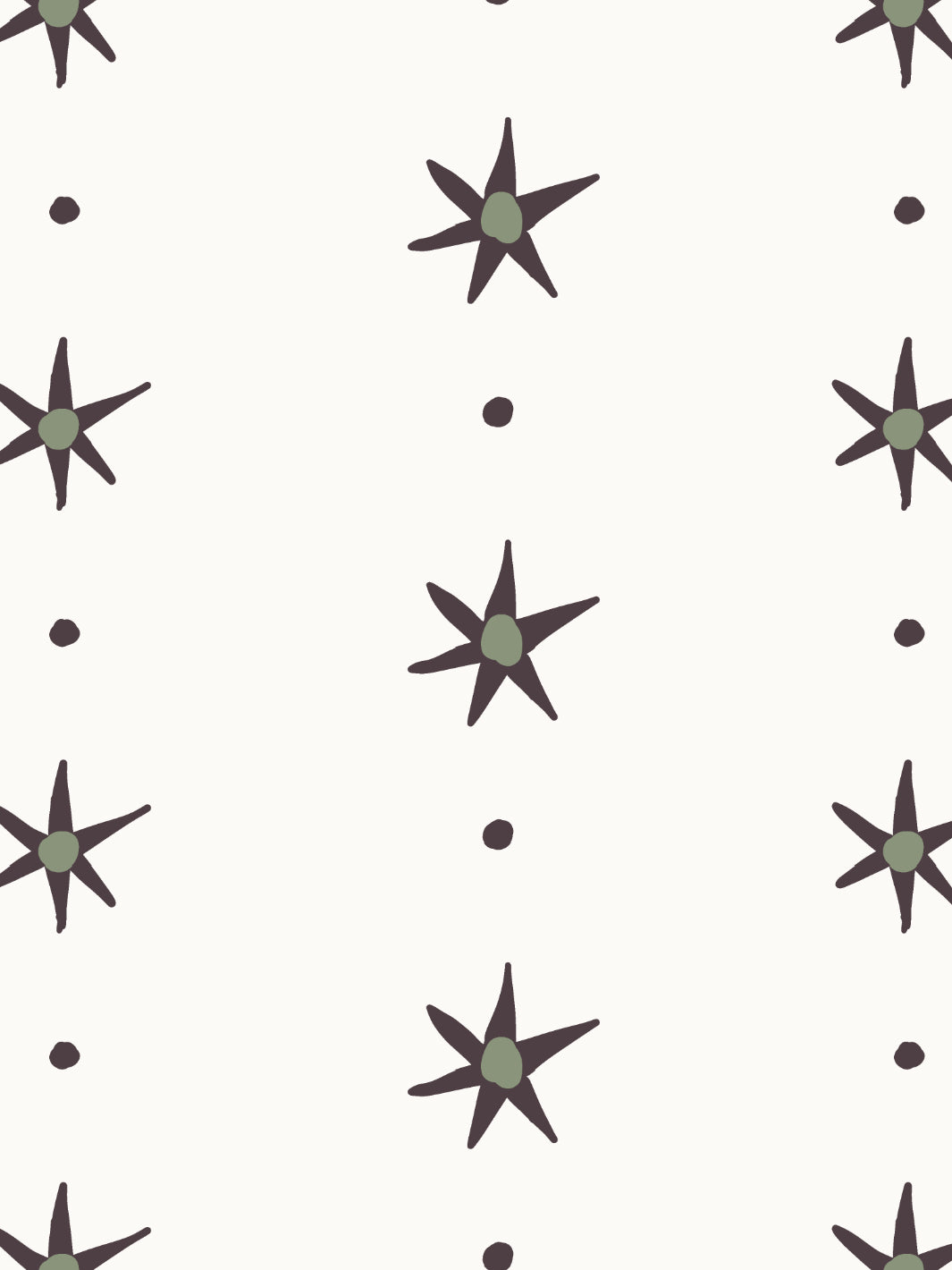 ritas stars wallpaper by lingua franca charcoal moss