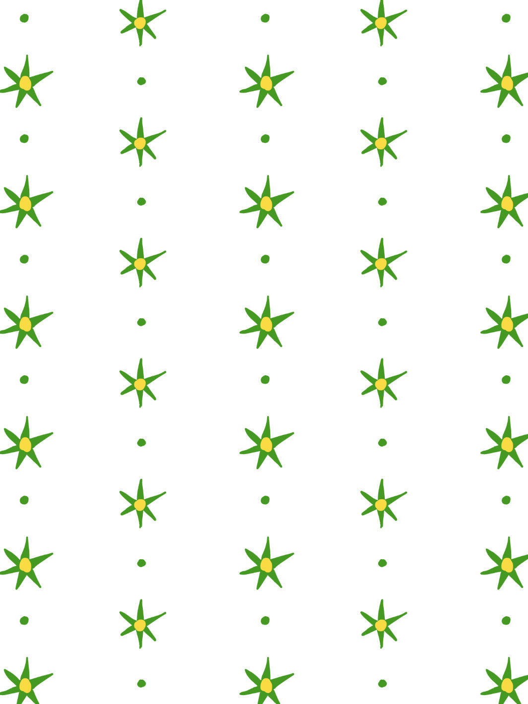 'Rita's Stars' Wallpaper by Lingua Franca - Green Gold