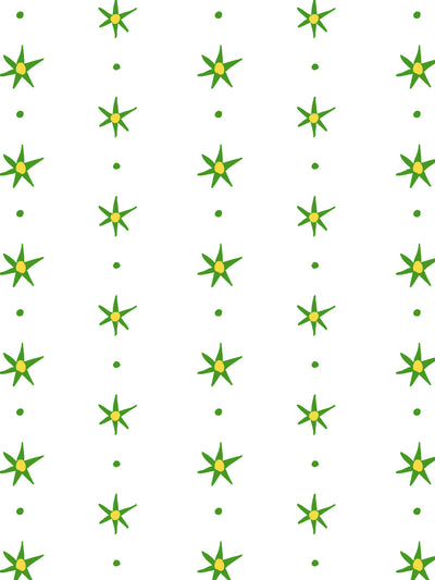ritas stars wallpaper by lingua franca green gold
