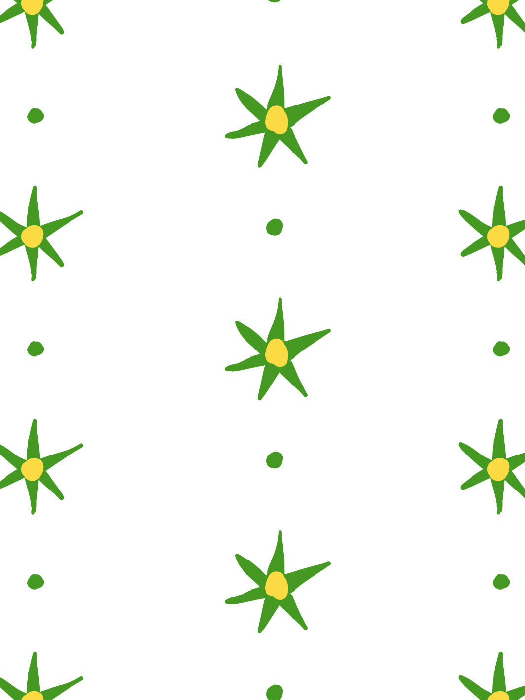 'Rita's Stars' Wallpaper by Lingua Franca - Green Gold