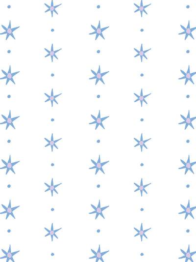 ritas stars wallpaper by lingua franca lavender blue