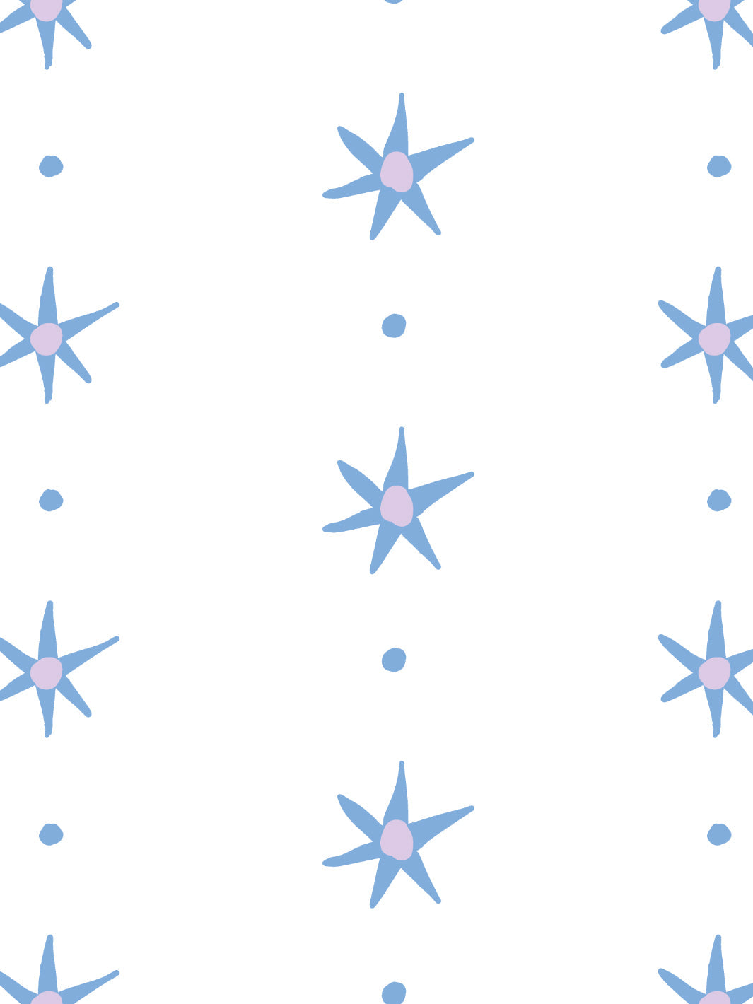 ritas stars wallpaper by lingua franca lavender blue