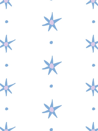ritas stars wallpaper by lingua franca lavender blue