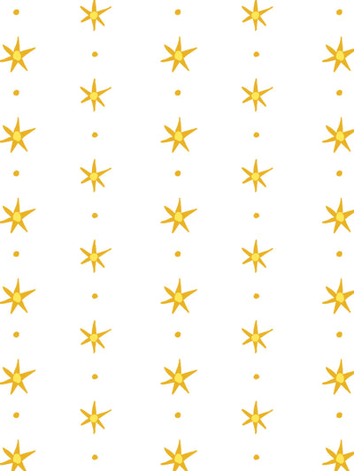 'Rita's Stars' Wallpaper by Lingua Franca - Marigold Daffodil