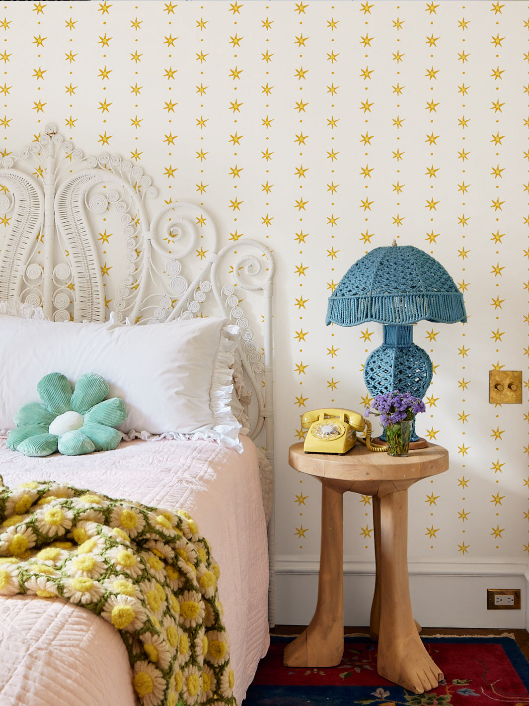 'Rita's Stars' Wallpaper by Lingua Franca - Marigold Daffodil