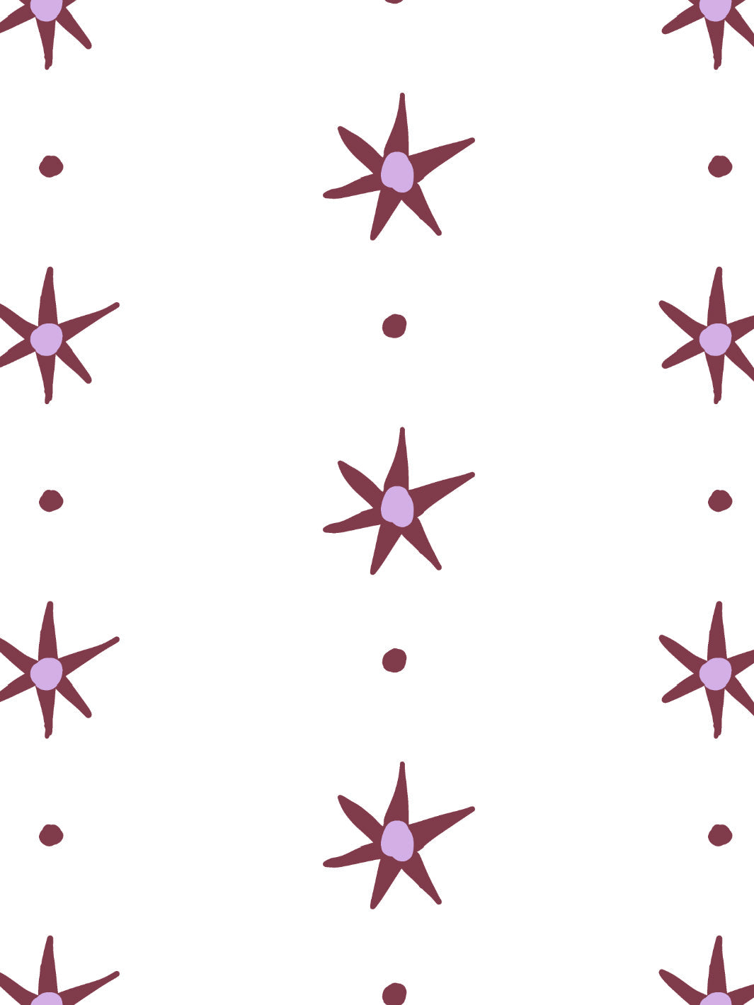 ritas stars wallpaper by lingua franca maroon lilac