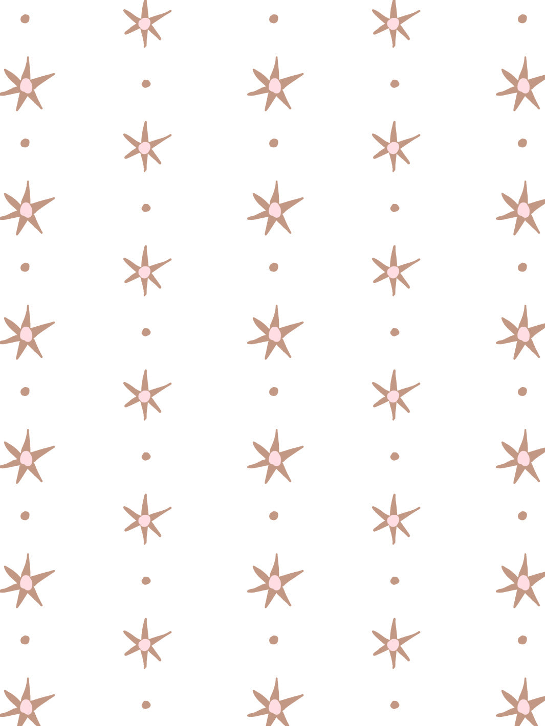 'Rita's Stars' Wallpaper by Lingua Franca - Pink Adobe