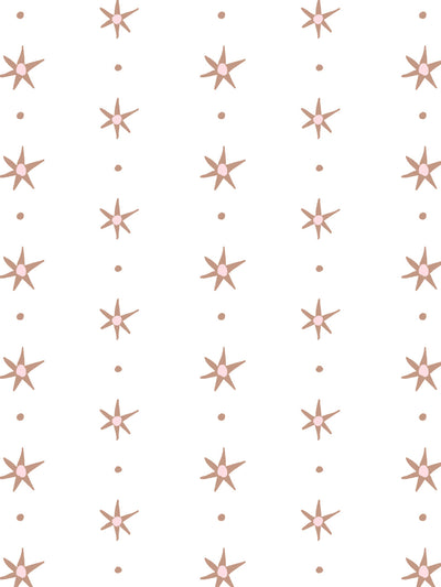 'Rita's Stars' Wallpaper by Lingua Franca - Pink Adobe