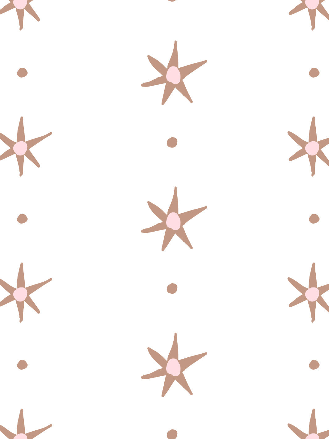 'Rita's Stars' Wallpaper by Lingua Franca - Pink Adobe