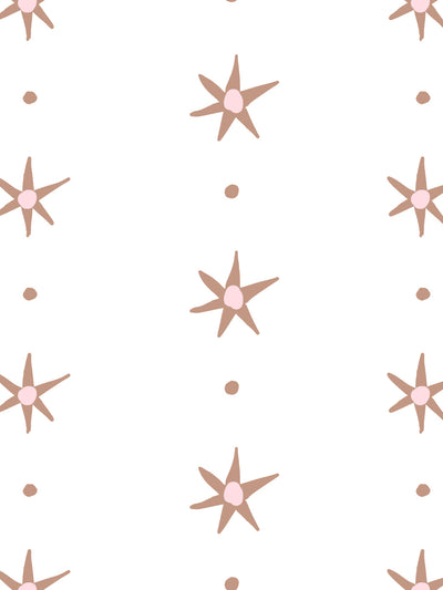 'Rita's Stars' Wallpaper by Lingua Franca - Pink Adobe