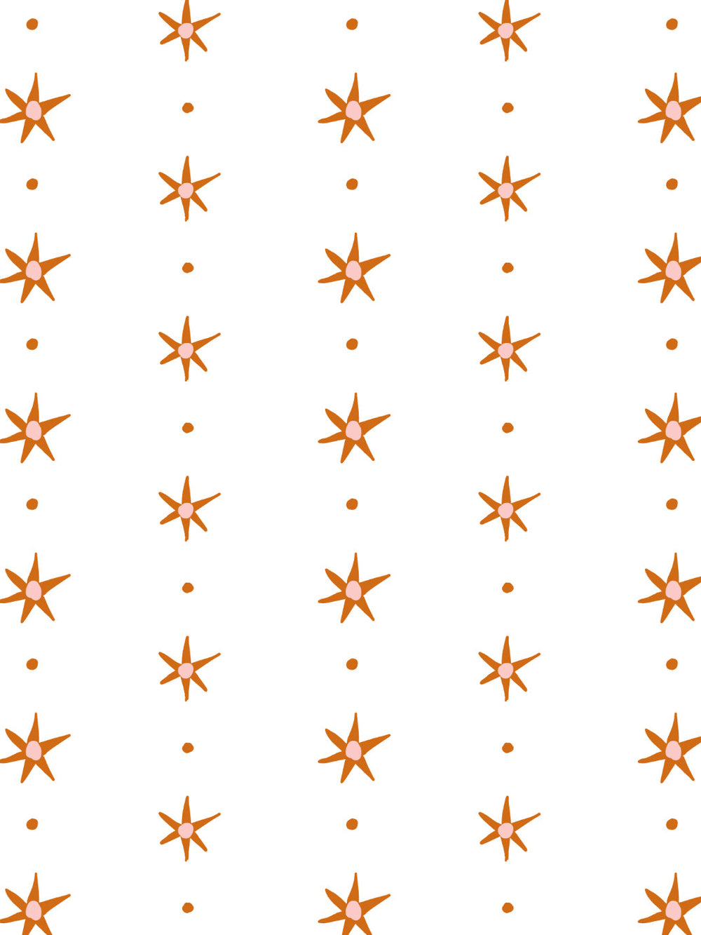 ritas-stars-wallpaper-by-lingua-franca-rust-pink