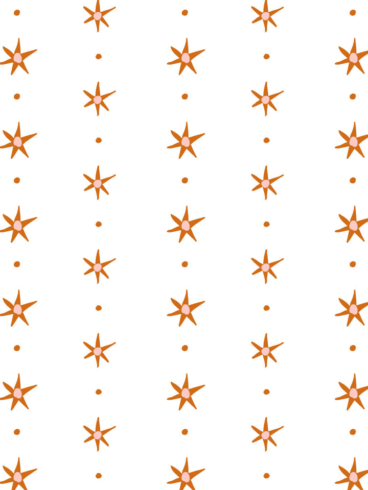 ritas-stars-wallpaper-by-lingua-franca-rust-pink