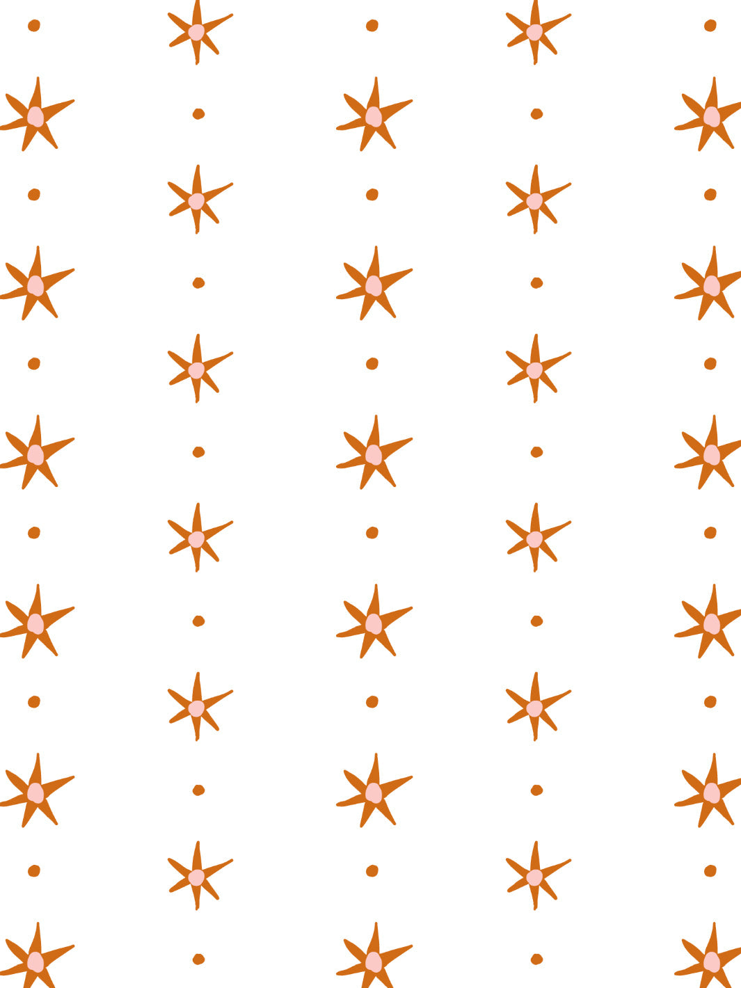 ritas stars wallpaper by lingua franca rust pink