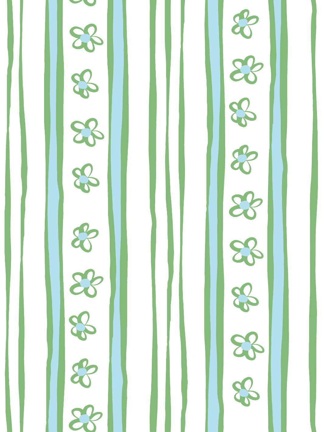 ritas stripes wallpaper by lingua franca green blue