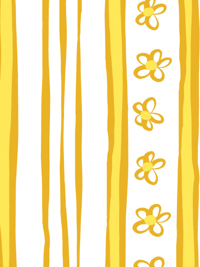 ritas stripes wallpaper by lingua franca marigold daffodil