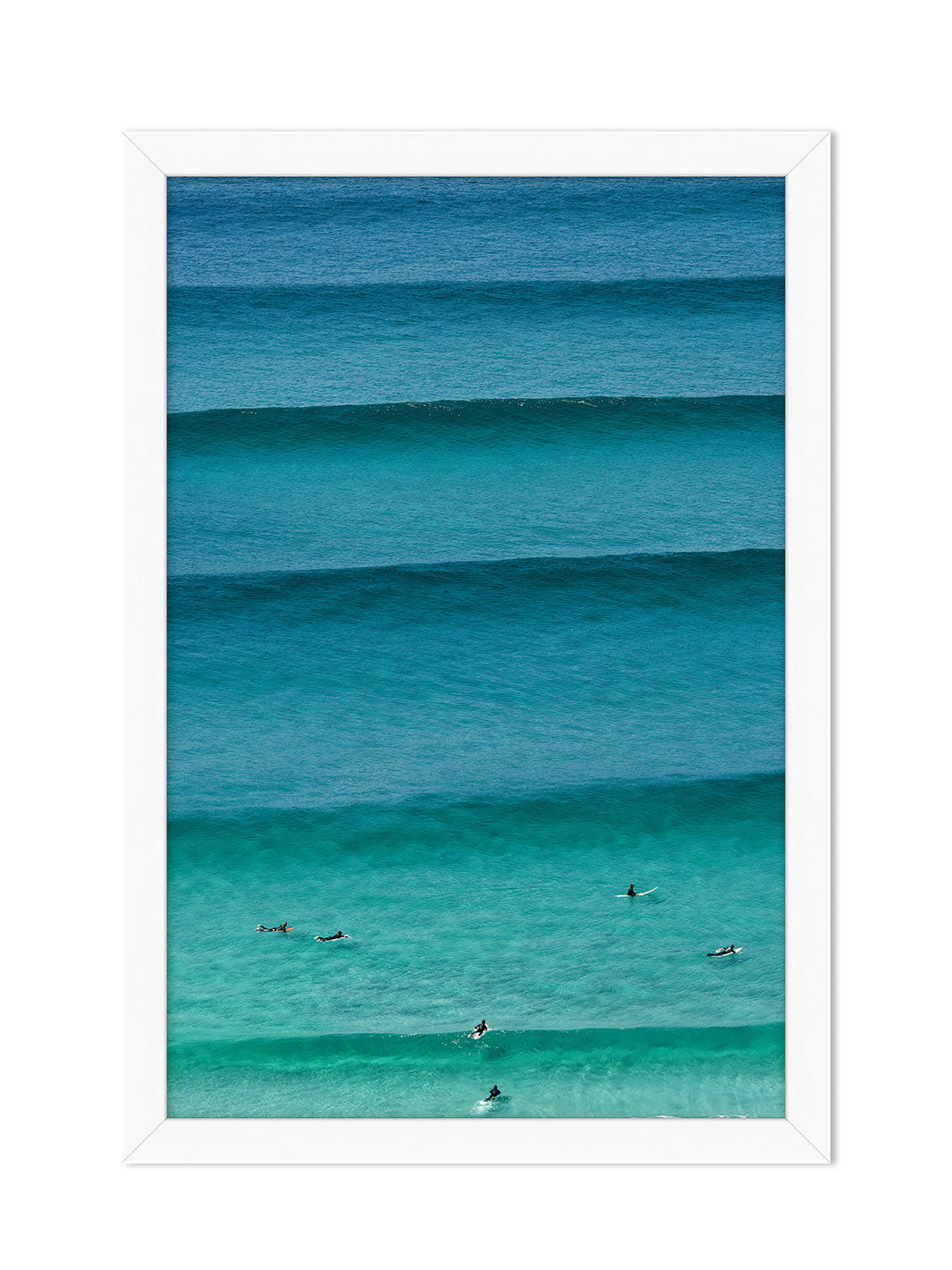 'Rolling Surf Aerial' by Nathan Turner Framed Art