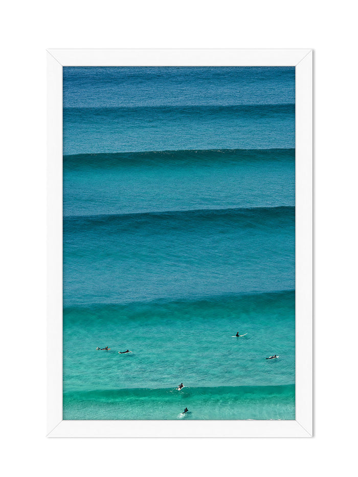 'Rolling Surf Aerial' by Nathan Turner Framed Art