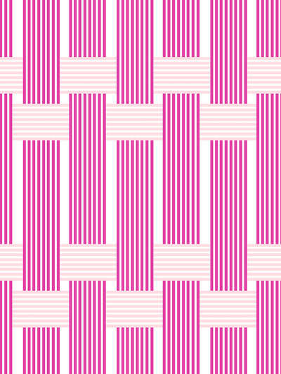 roman holiday woven wallpaper in 219 barbie pink