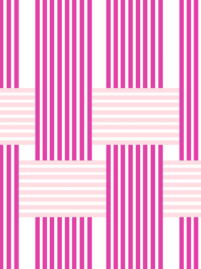 roman holiday woven wallpaper in 219 barbie pink