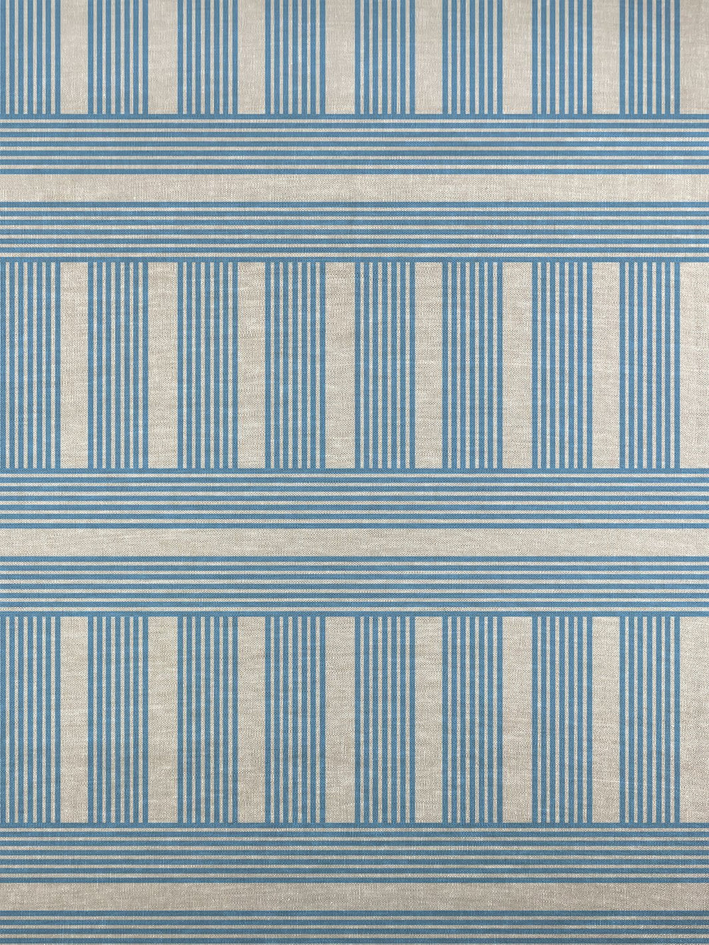fabric by the yard roman holiday grid blue
