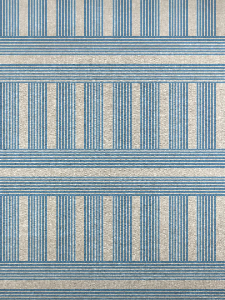 fabric by the yard roman holiday grid blue