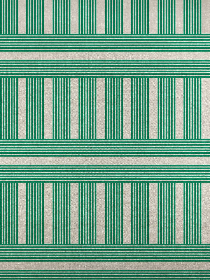fabric by the yard roman holiday grid green