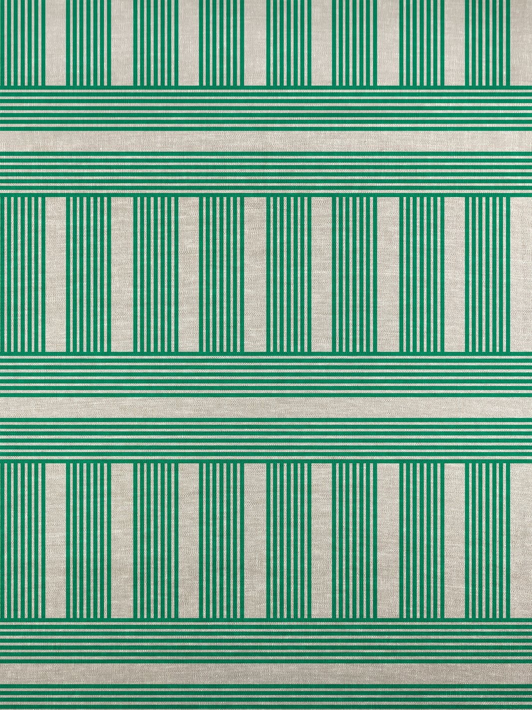 fabric by the yard roman holiday grid green