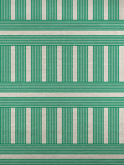 fabric by the yard roman holiday grid green