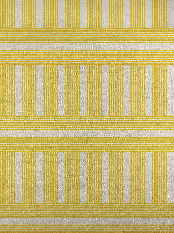 fabric by the yard roman holiday grid daffodil
