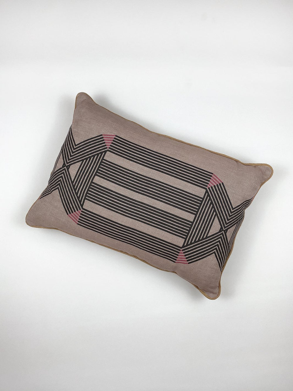 roman holiday key lumbar pillow by barbie pink