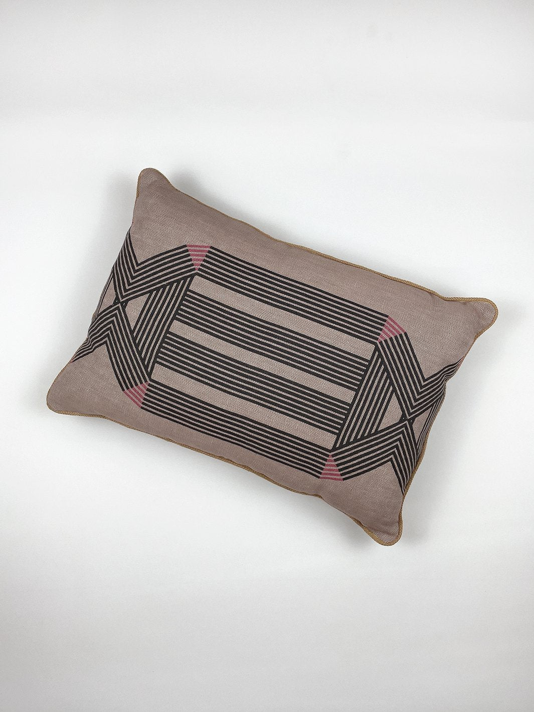 roman holiday key lumbar pillow by barbie pink
