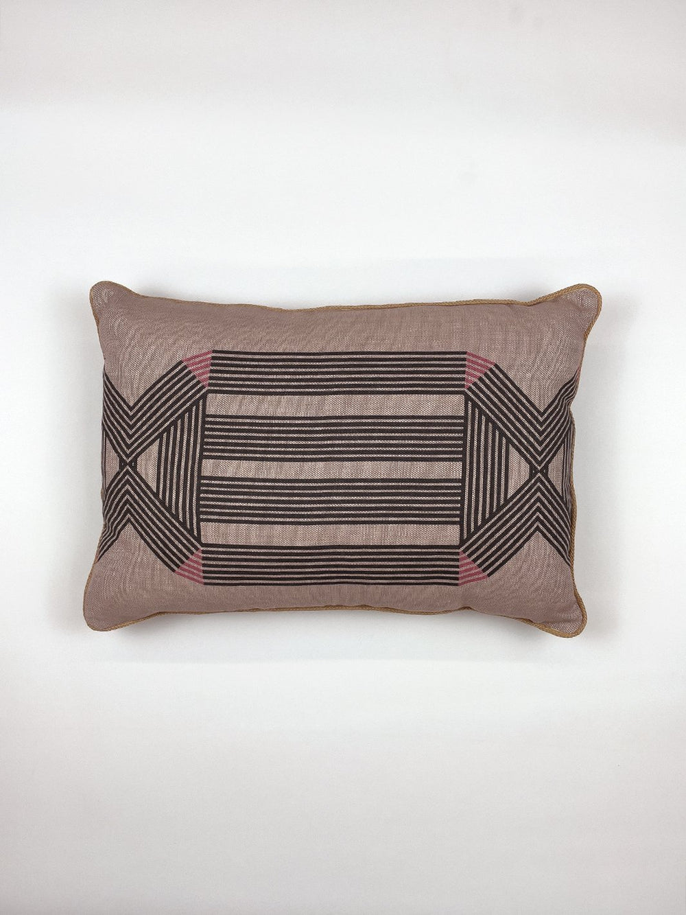 roman holiday key lumbar pillow by barbie pink