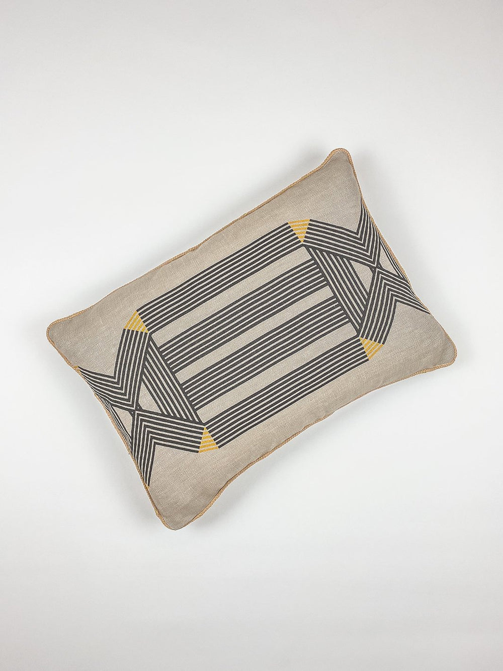 roman holiday key lumbar pillow by barbie sand